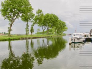 Belgique Nieuport Canal passendale balade sous les arbres