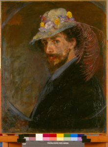 muzee-ostende-autoportrait-ensor-chapeau-fleuri