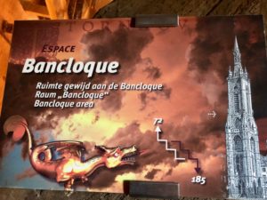 Panneau espace Bancloque - beffroi de Tournai