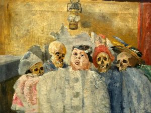 Pierrot et squelettes James Ensor musée des Beaux-Arts Tournai Belgique