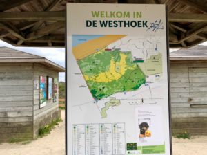 Entrée réserve naturelle Westhoek La Panne Belgique