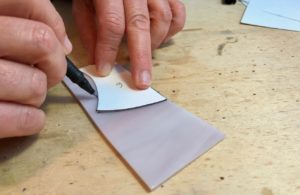Verronimo fabrication vitrail Tiffany detourage gabarit