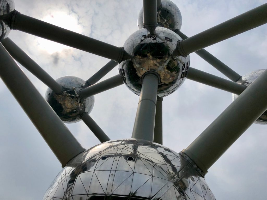 Bruxelles Atomium vu de près