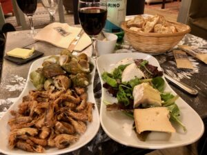 Le Crotoy hotel Les Tourelles fromages et crevettes