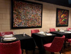 Douai La Terrasse salle rouge et noire