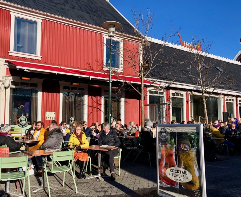Islande Reykjavik terrasse café