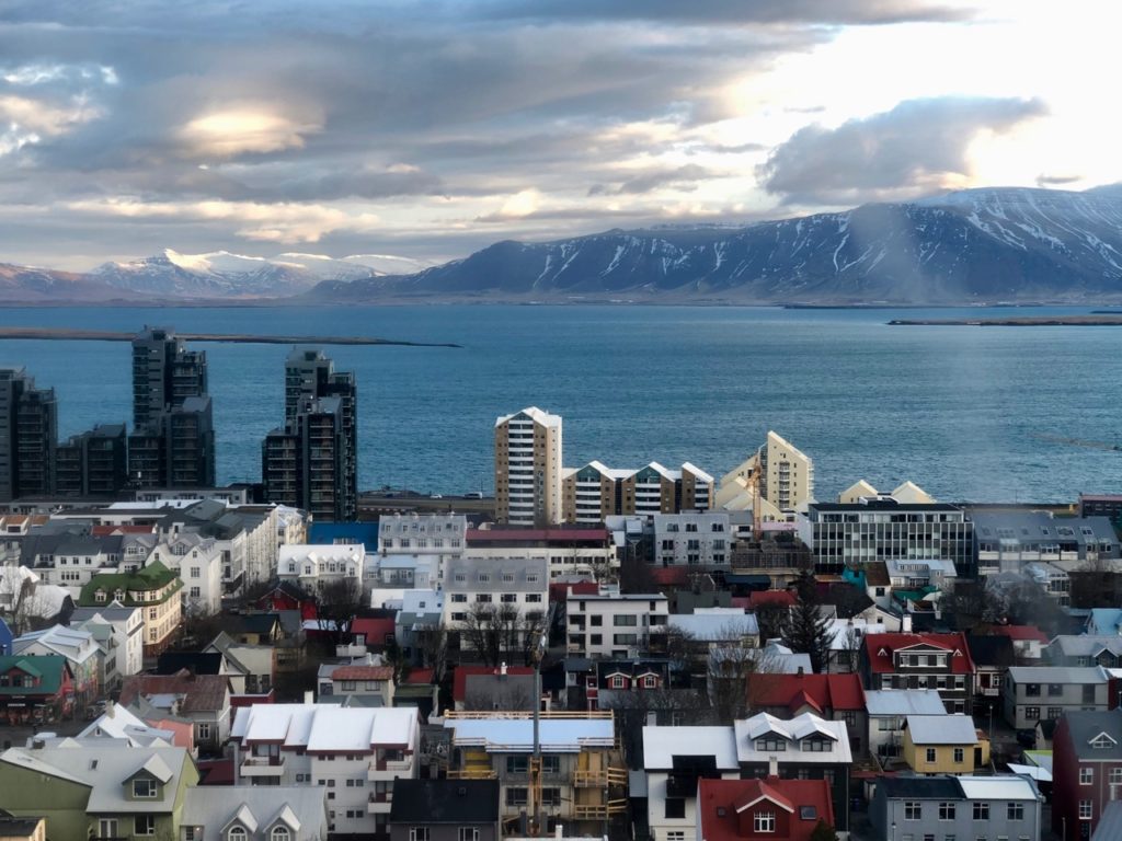 Islande Reykjavik vu du haut