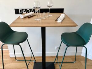 Rouen restaurant Pagani table