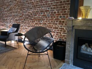 Salon fini fauteuil rond