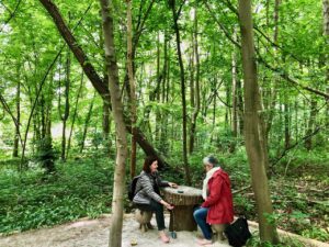 Jardin-botanique-Meise-parcours-surprenez-vos-pieds-filles-table-jeu