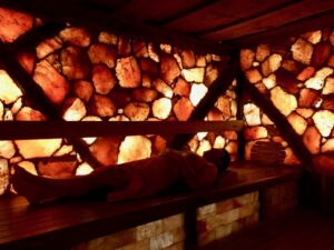 Thermes Dilbeek sauna pierres de sel
