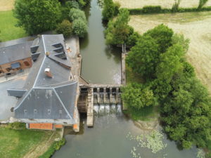 Moulin Maroilles vu au drone de dessus