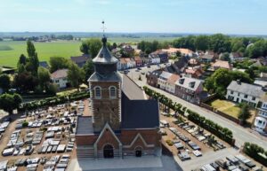 Eglise de Renescure vue au drone