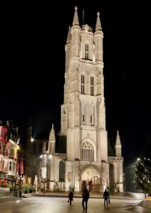 Gand-plan-lumiere-cathedrale-Saint-Bavon