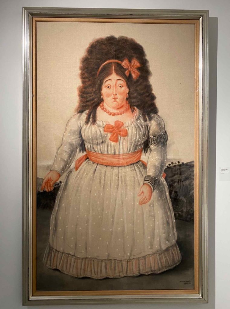 Fernando-Botero-La-Duchesse-d-Albe-d-apres-Goya-1998-collection-privee-expo-BAM-Mons