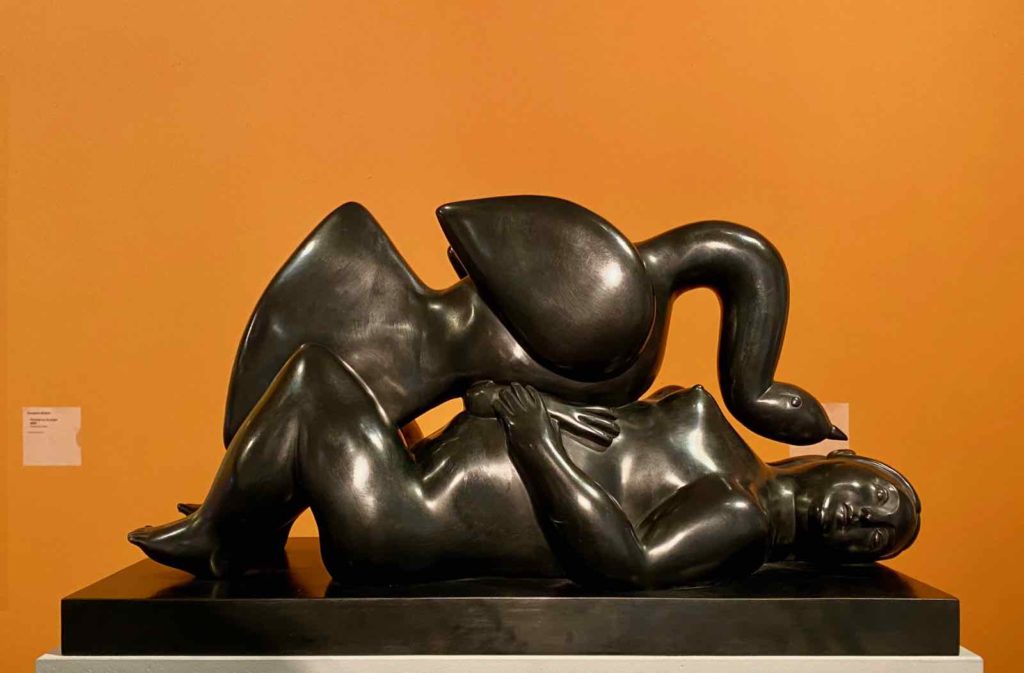 Fernando-Botero-Leda-et-le-Cygne-bronze-collection-privee