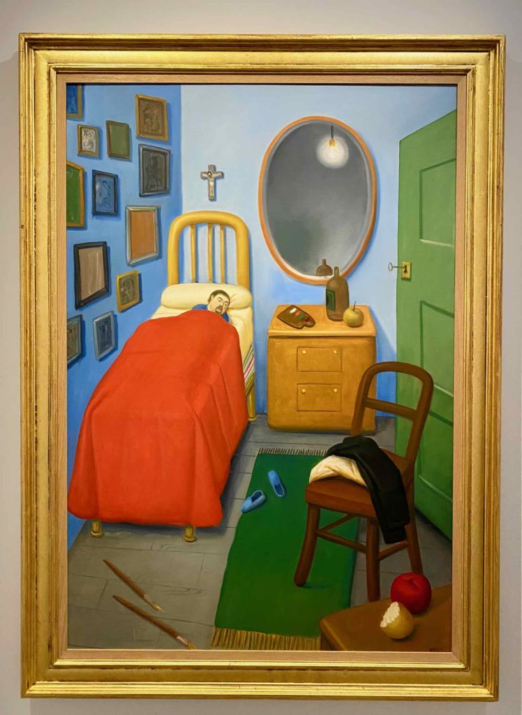 Fernando-Botero-Ma-Chambre-a-Medellin-d-apres-Van-Gogh-2011-collection-privee-expo-BAM-Mons