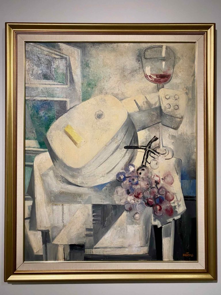 Fernando-Botero-Nature-morte-a-la-mandoline-1956-Fundacion-Llorente-Bogota-expo-BAM-Mons