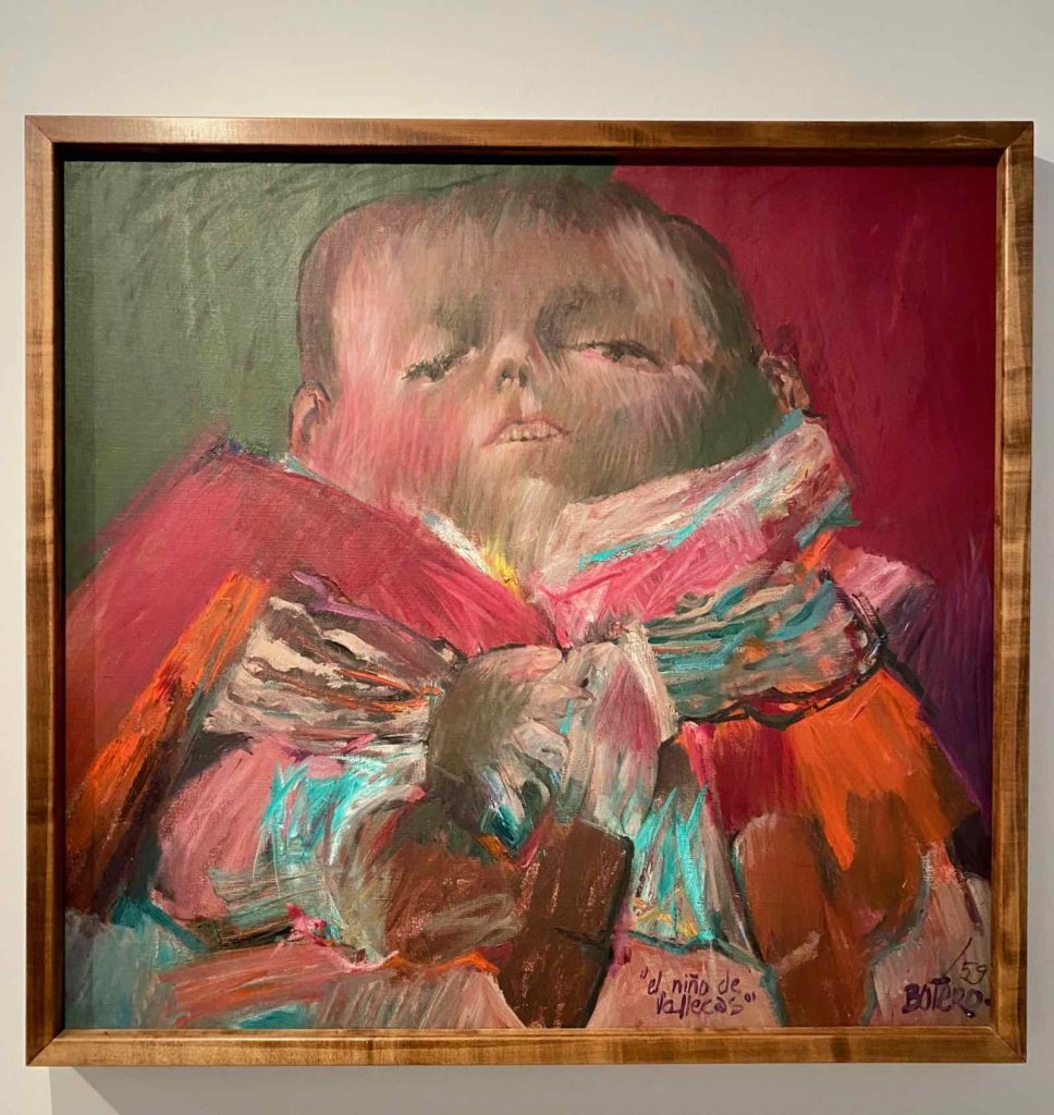 Fernando-Botero-d-apres-Velazquez-Francisco-Lezcano-L-Enfant-de-Vallecas-1959-collection-privee-expo-BAM-Mons