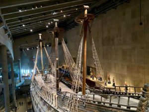 Stockholm-Vasa-Museet-navire-avec-haureur