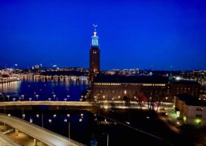Stockholm-hotel-de-ville-nuit