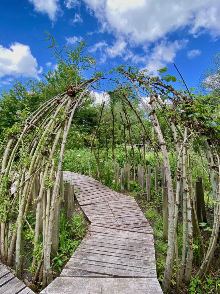 Amiens hortillonnages Festival international de jardins Sphère nourricière Manon Bordet-Chavanes, Marie Bregeon et Johann Laskowski détail