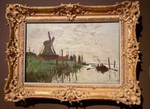 Claude Monet, Moulin et bateaux près de Zaandam @Ny Carlsberg Glyptotek