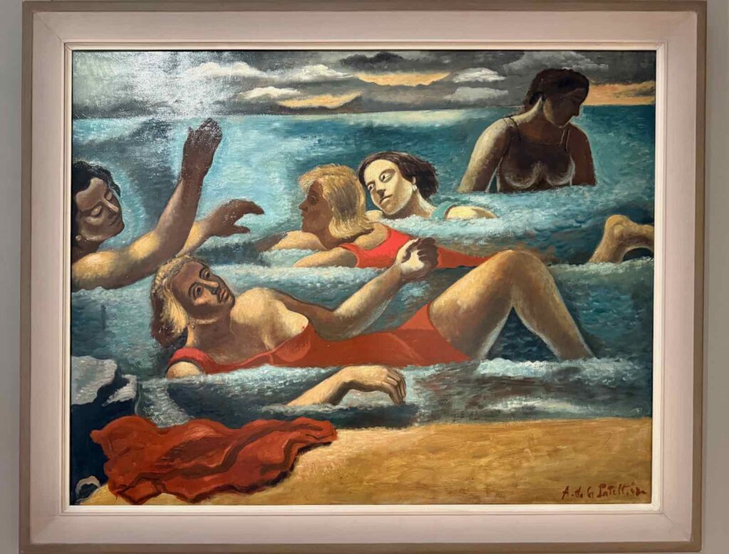 Baigneuses à Bandol, Amédée de La Patellière, 1928, huile sur toile
