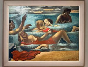 Baigneuses à Bandol, Amédée de La Patellière, 1928, huile sur toile
