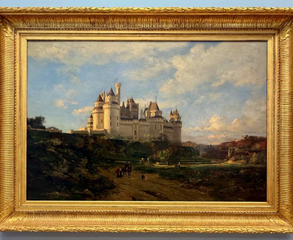 Beauvais MUDO Le Château de Pierrefonds Emmanuel Lansyer 1868 Huile sur toile