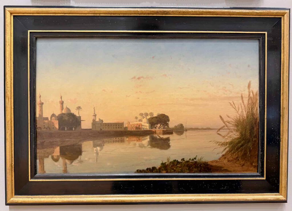 Beauvais MUDO Vue du Nil de Basse-Égypte, Prosper Marilhat, vers 1840, huile sur bois