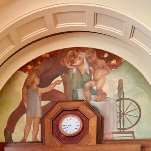 Charleroi-hotel-de-ville-salle-du-conseil-panneau-Jos-de-Smedt