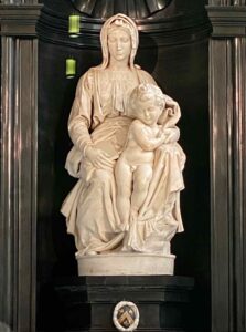 Bruges-balade-Maîtres-flamands-eglise-Notre-Dame-La-Vierge-et-l-Enfant-Michel-Ange-gros-plan