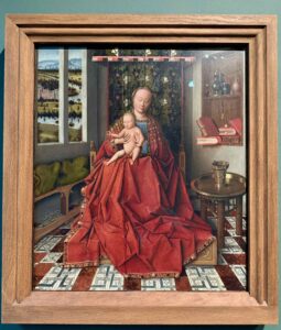 Vierge à l'Enfant dans un intérieur, Jan van Eyck, environ 1450