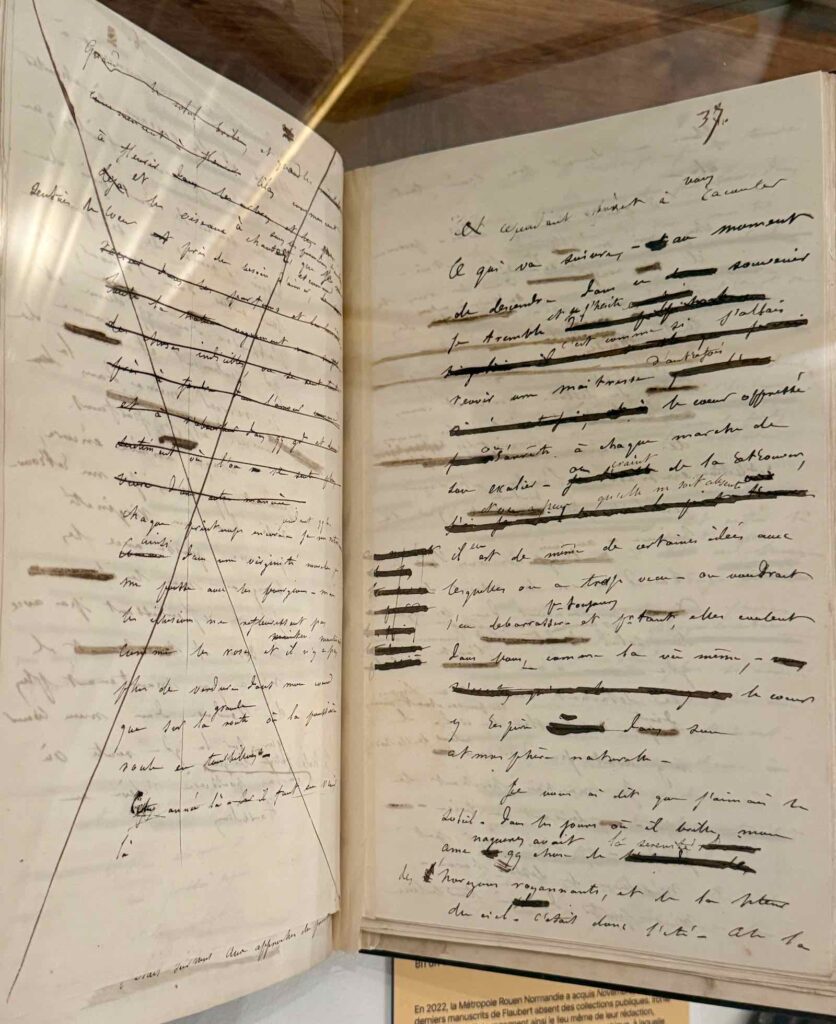 Rouen-musee-Flaubert-et-d-histoire-de-la-medecine-manuscrit-Flaubert