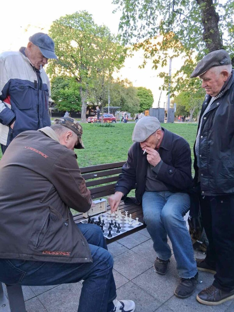 A Lviv, joueurs d'échecs