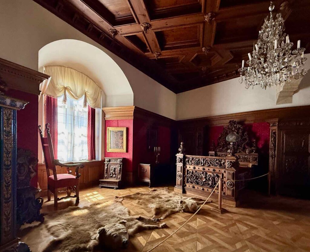 Tchequie-chateau-de-Bouzov-chambre-a-coucher