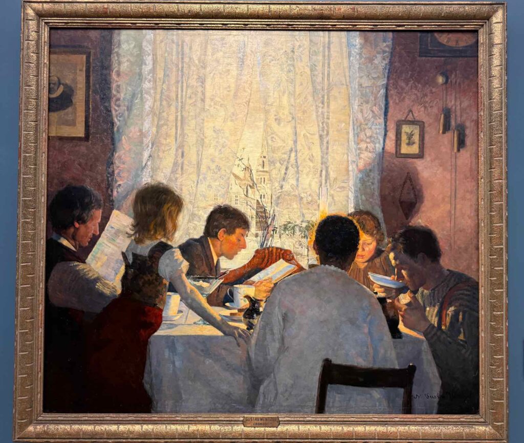 Au Musée national d'Oslo, Humeur du matin, Gustav Wentzel, 1885