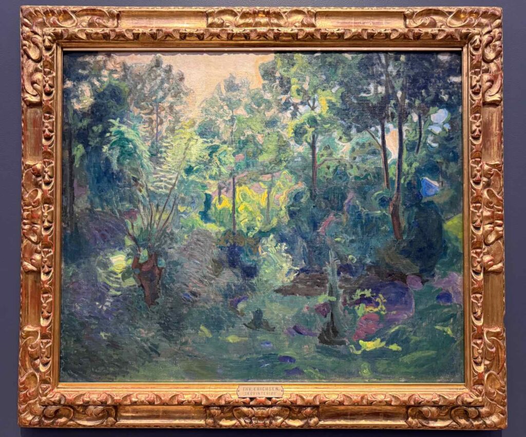 Au Musée national, Paysage boisé, Thorvald Erichsen, 1900
