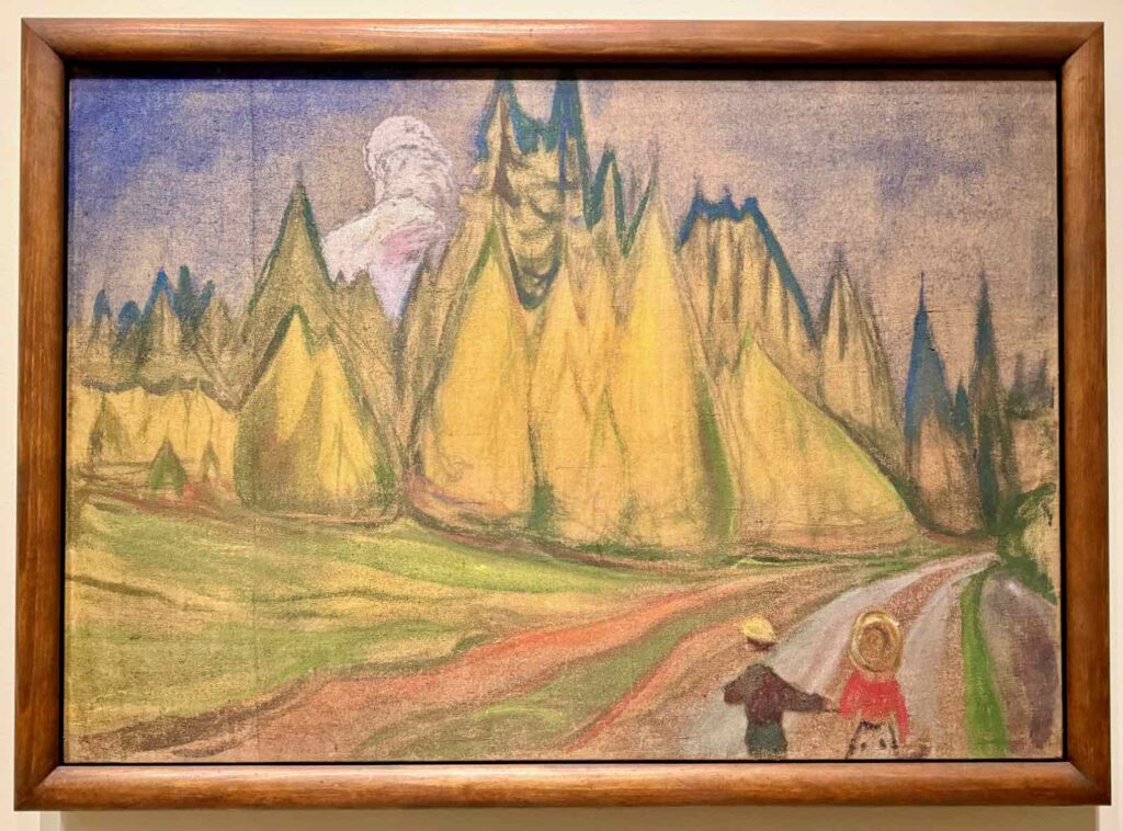Au musée Munch, Deux enfants en chemin vers la forêt magique, 1901-1902