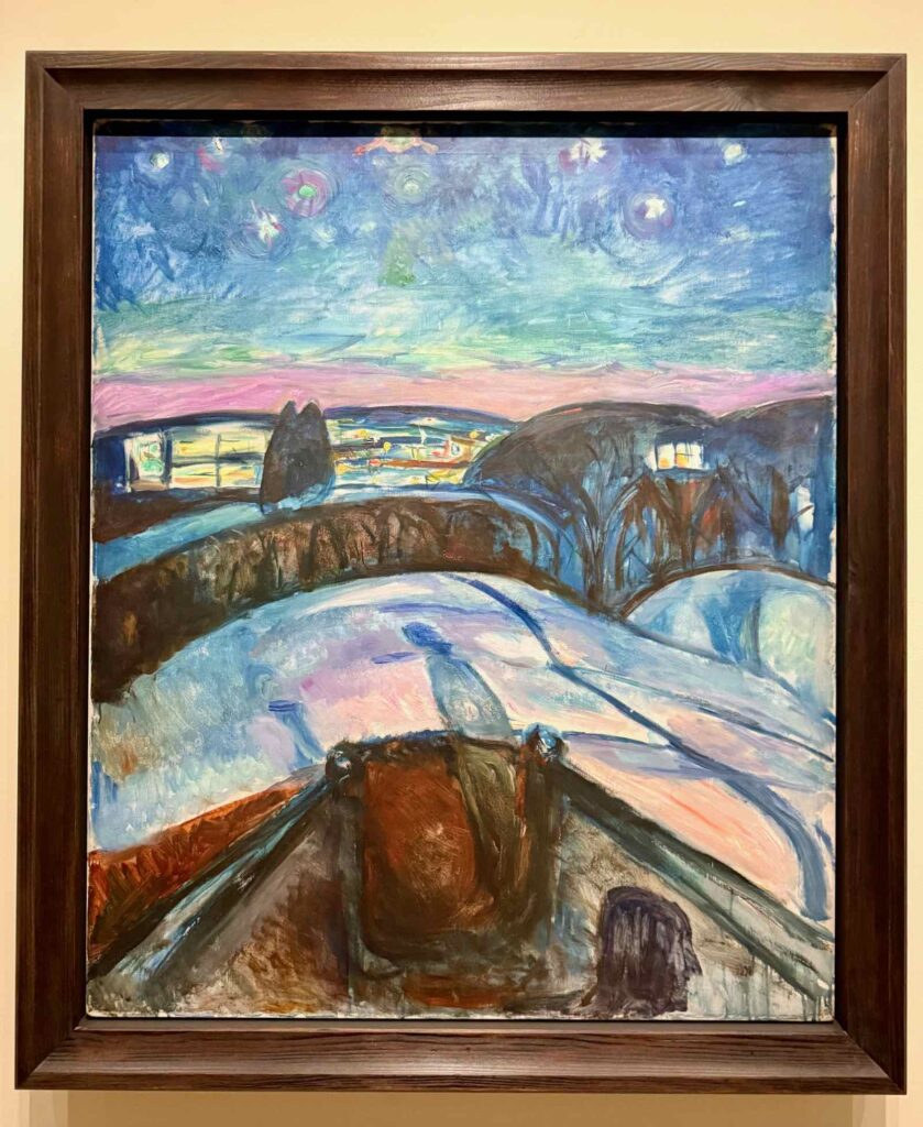 Au musée Munch, Nuit étoilée, 1922-1924