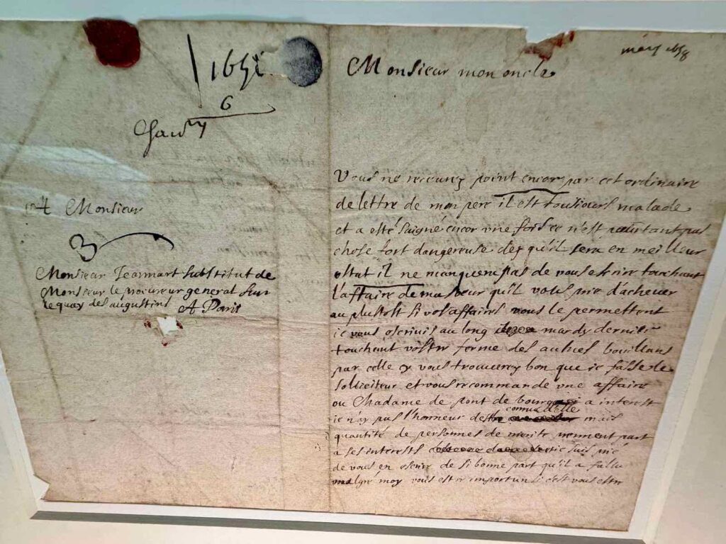 Chateau-Thierry-musee-Jean-de-la-Fontaine-lettre