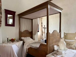 Wallonie-chateau-des-Ducs-d-Havre-lit-hopital