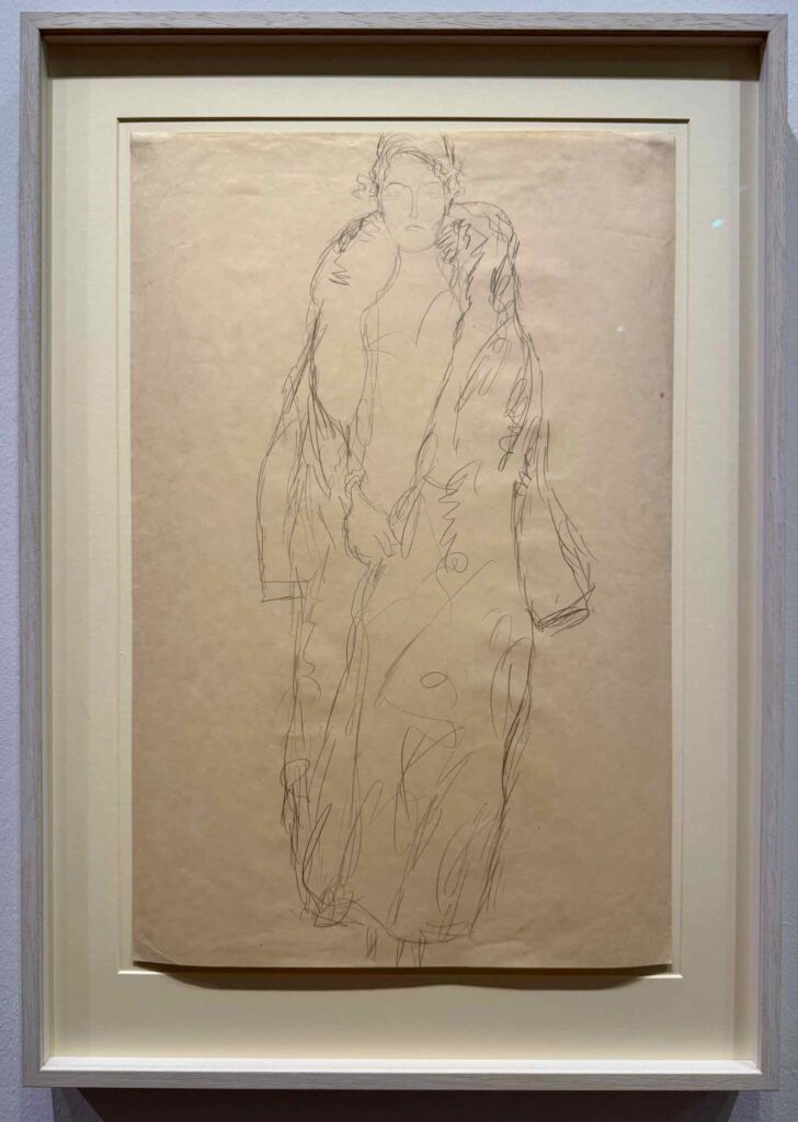 Dame portant fourrure, Gustav Klimt, 1916