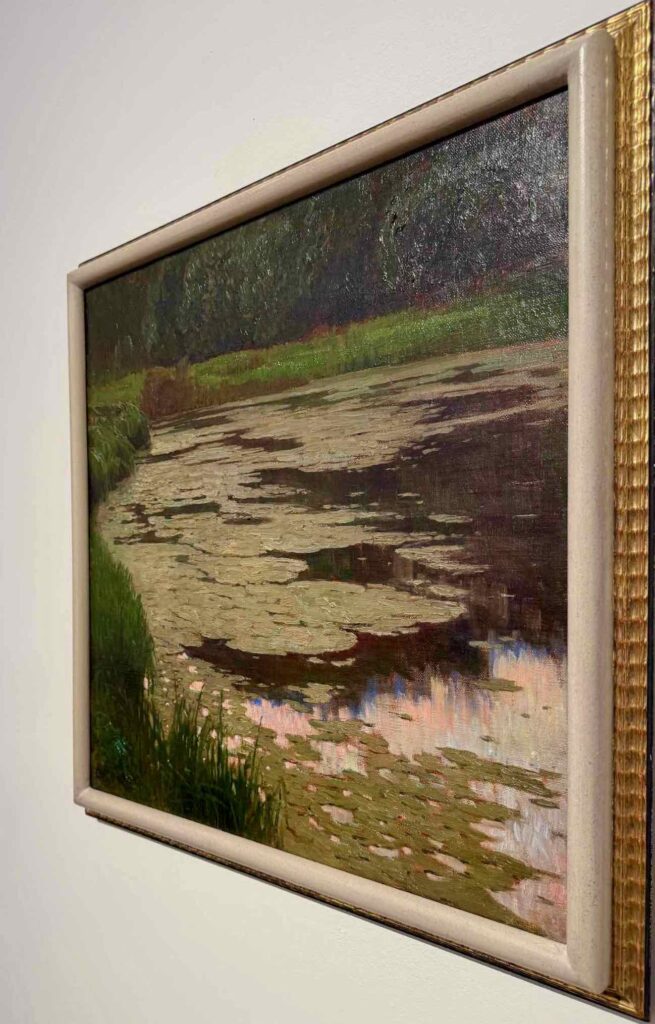 Étang en forêt avec nénuphars, Carl Moll, 1900