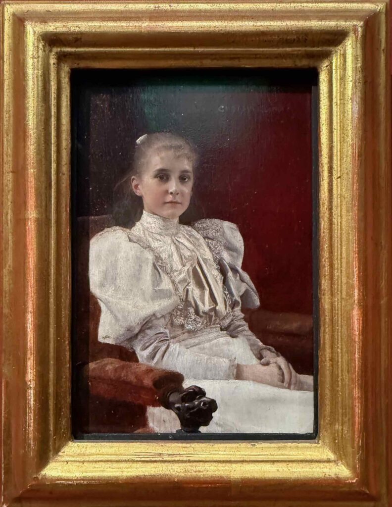 Jeune Fille assise, Gustav Klimt, 1894