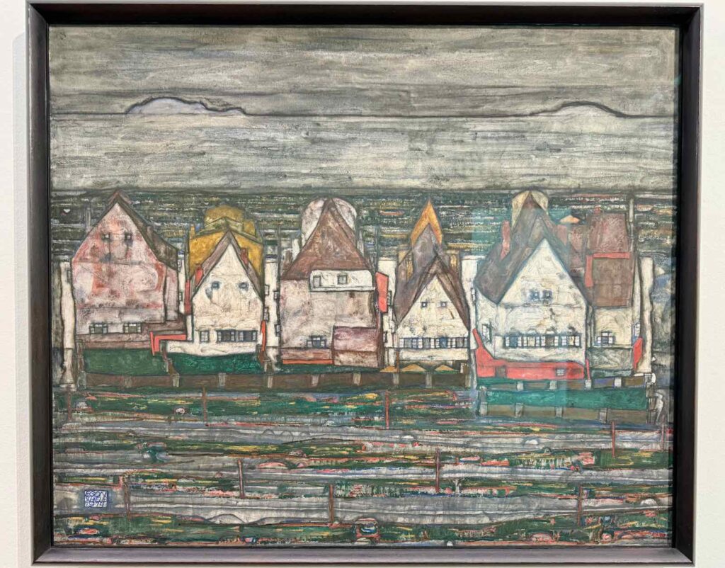 Maisons à la mer, Egon Schiele, 1914