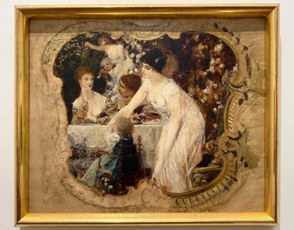 Plaisirs de la table (Étude pour le Théâtre de la ville de Karlsbad), Gustav Klimt, 1886